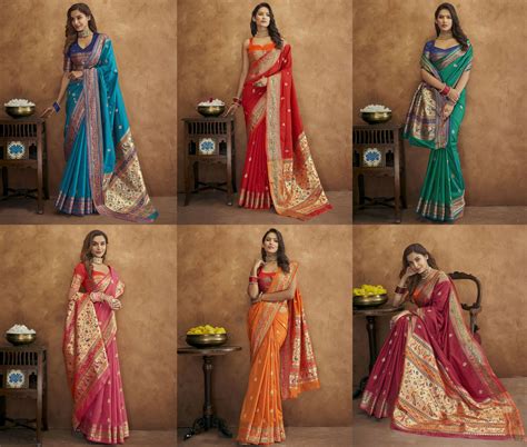 NX 215 Pathani Silk Zari Wedding Saree Collection