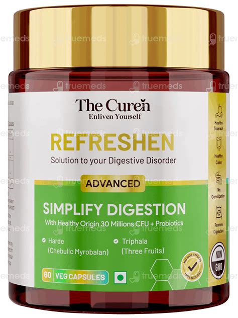 The Curens Refreshen Advanced Simplify Digestion Veg Capsule 60 - Uses ...