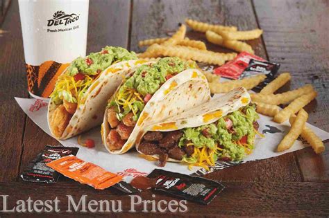 Del Taco Menu Prices & Calories – Fresh Menu Prices