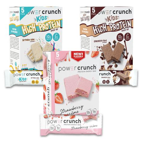 Power Crunchprotein Wafer Bars And Power Crunch Kids Protein Bars ...