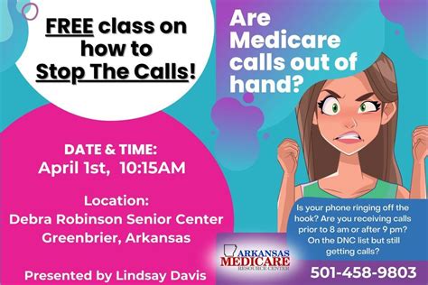 Stop the Calls!, Debra Robinson Senior Center in Greenbrier, 1 April ...