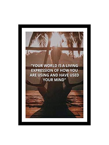 999STORE canvas printed framed inspirational poster for wall (35X25Cms ...