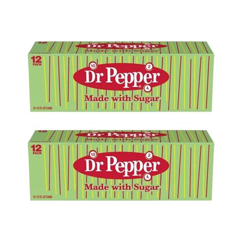 Dr. Pepper Made With Real Sugar 12 Ounce Cans – Louisiana Pantry