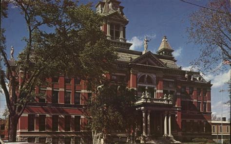 Saginaw County Courthouse Michigan Postcard