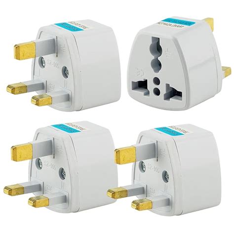 Hi-PLASST India to UK Converter Plug (Pack of 4) - Type-G Travel ...