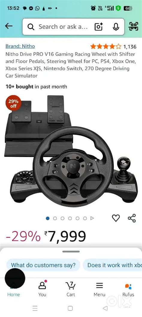 Gaming wheel steering Ps2 PS3 PS4 Xbox Nintendo wheel steering - Games ...