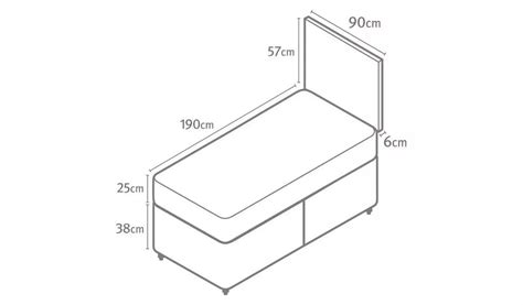 Single Bed: Charcoal Single Divan Bed – GKW Retail