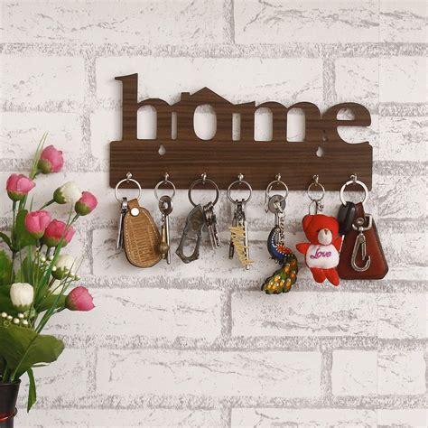 Namra Arts Tree Key Wall Holder | Wooden Key Holder | Decorative Key ...