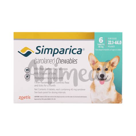 AnimealSIMPARICA (10-20KG) DOG TABLET - Upto 15% Off - A...