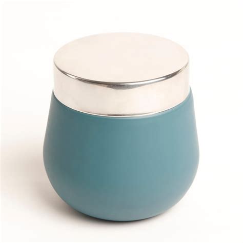 Buy Food Icon Blue Solid Stainless Steel Canister - 900 ml - Set of 3 ...