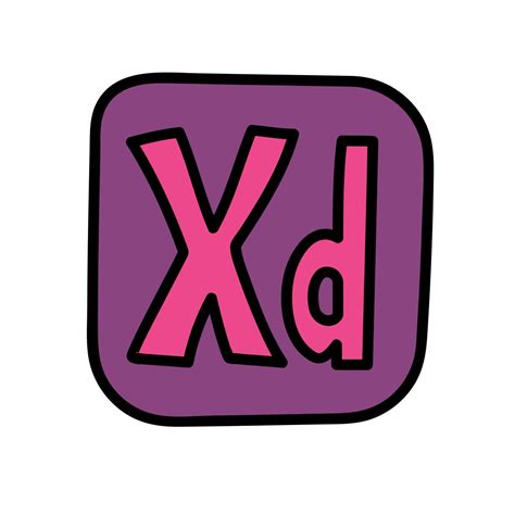 Adobe XD icon in Material Design style