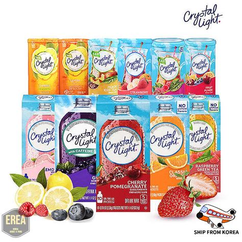 Crystal Light 5 BEST Flavors Sugar Free On The Go Drink Mix 1 Box of 10 ...
