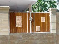 Metal and Wood Gate - Cast Iron Main Gate Manufacturer from Chennai