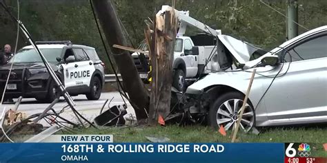Crash causes power outage in southwest Omaha