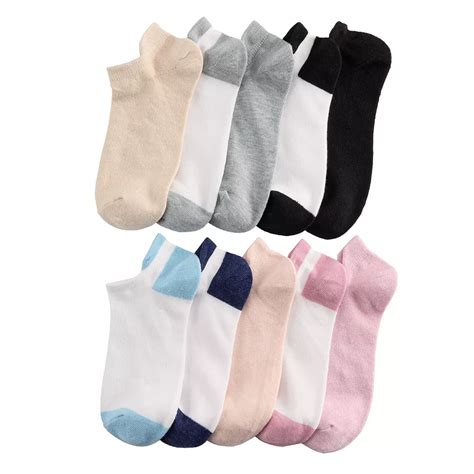 Women's Sonoma Goods For Life® 10-Pack Plain Knit Tab No-Show Socks