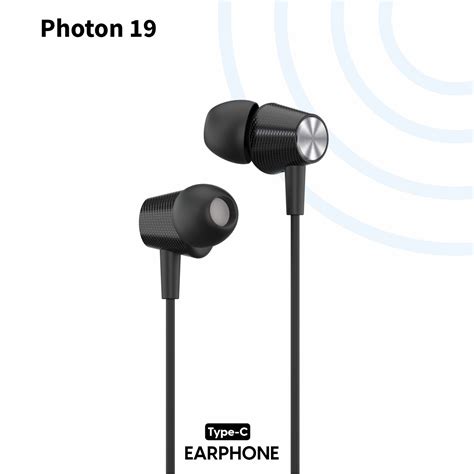 LYNE Photon 19 Wired Earphone with Type-C Connector & Sweat Resistance ...