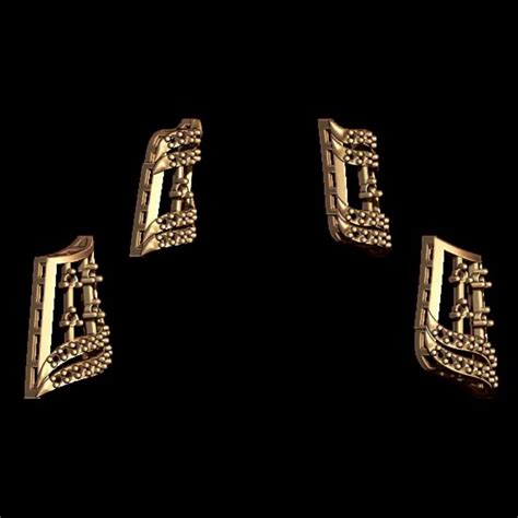 Parallel Design Jewelry Pieces 3D Model