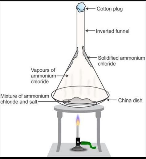 draw a experimental daigram of sublimation and write 5 example of ...