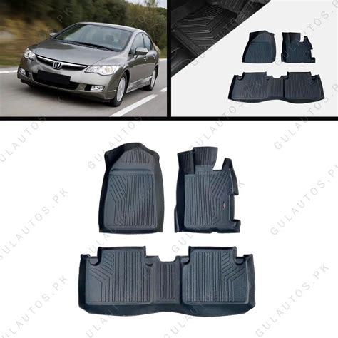 Honda Civic Reborn TPU Floor Mats Model 2007-2013 By Gul Autos
