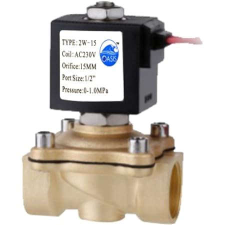 AMPEREUS AC 220V Electric Solenoid Valve NPT 1" Normally Closed NC ...