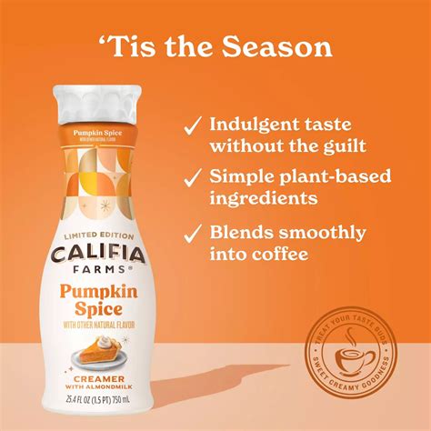 Califia Farms Limited Edition Almond Milk Liquid Coffee Creamer ...