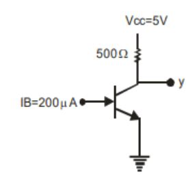 In the circuit shown, the value of β of the transistor is 48 . If the ...