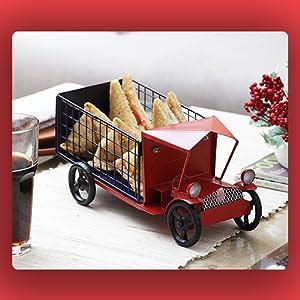 Buy Ek Do Dhai Snack Carrier Truck Platter Tray with Wheels for Snacks ...