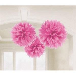 Pom pom decoración pack 3 unidades rosa - Barullo.com