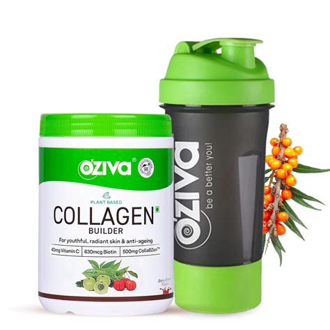 OZiva Vegan Collagen (Berry Orange) with Biotin & Vitamin C For ...