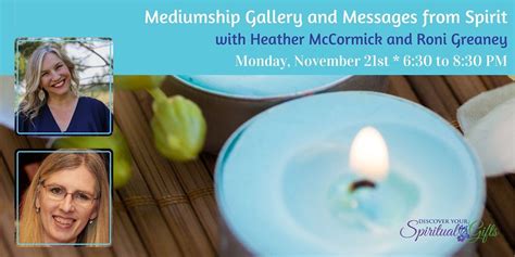 Mediumship Gallery and Messages from Spirit, Discover Your Spiritual ...