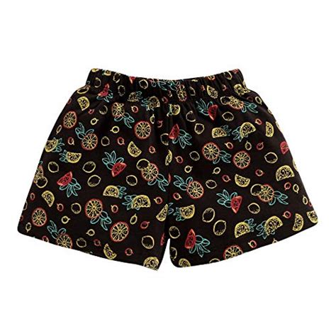 Hopscotch Crayon Flakes Girls Cotton Citrus Fruits On Short in Black ...