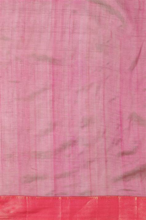 Green and Pink Silk-Cotton Mangalagiri Saree – Via East