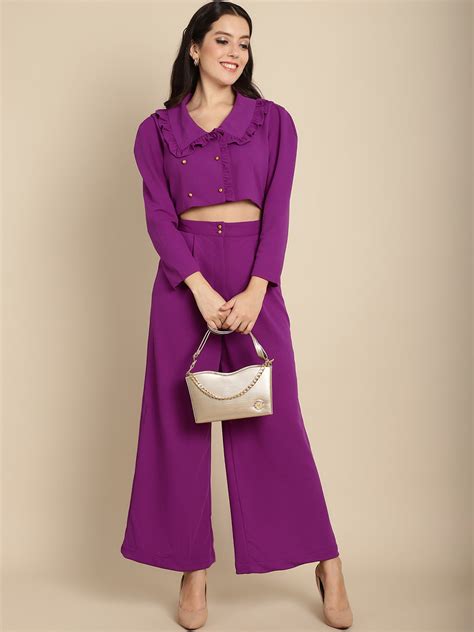 Crinkled Fabric Co-ord Sets