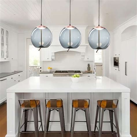 LED Pendant Light Glass Kitchen Island Light Single Design ...