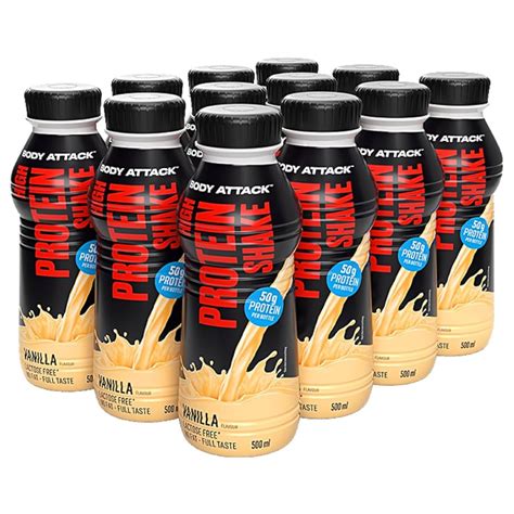 Body Attack High Protein Shake Vanilla (12x500ml) kaufen | Kanela