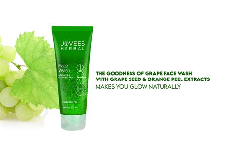 Jovees Herbal Grape Face Wash With Grape Seed & Orange Peel Extracts ...