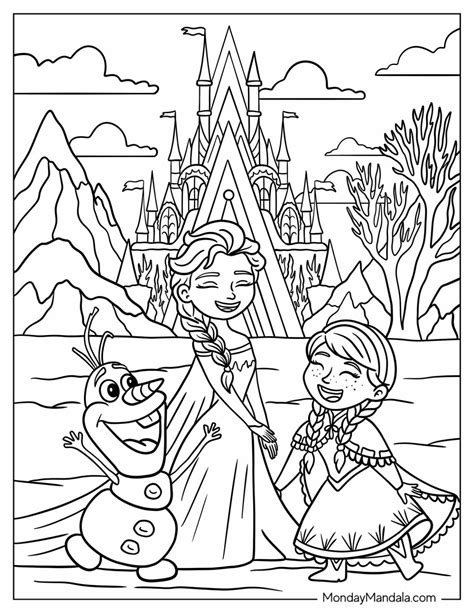 Kristoff And Anna Coloring Pages