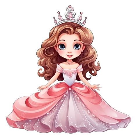 Fairytale Princess With Crown, Princess, Blue, Clothes PNG Transparent Image and Clipart for ...
