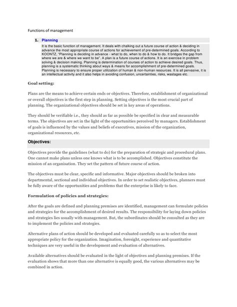 Image result for Functions of Management PDF