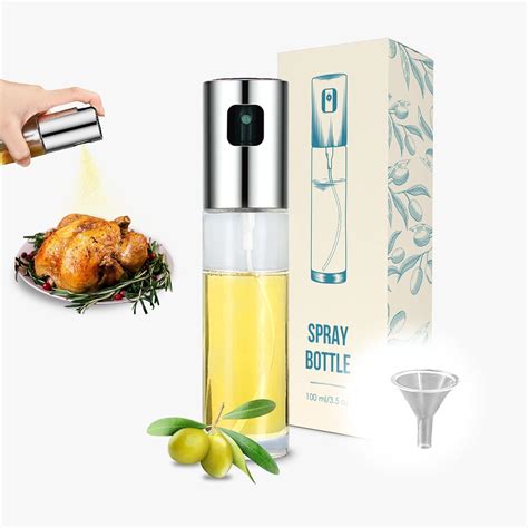 Amazon.com: Cooking Spray Bottle, Cooking Oil Spray Bottle Glass 100ml ...