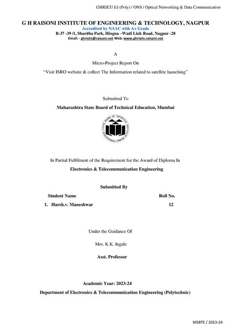 ONS pdf FIle - G H RAISONI INSTITUTE OF ENGINEERING & TECHNOLOGY ...