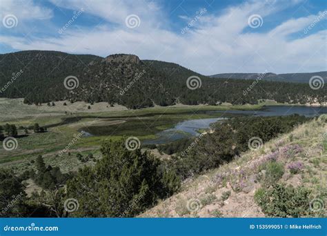 Gallo Mountains and Quemado Lake, New Mexico Stock Image - Image of ...