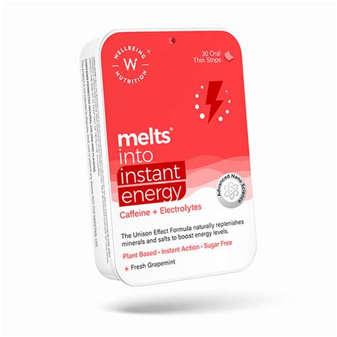 Wellbeing Nutrition Melts Instant Energy 30 Strips - Cureka
