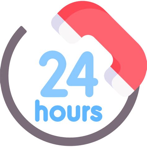 24 hours - Free communications icons