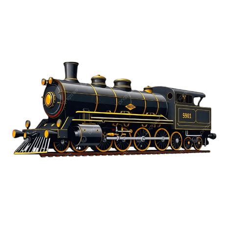 Steam Trains Side View Clipart