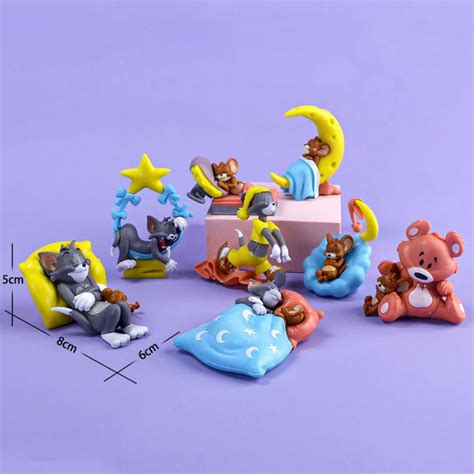 Sleepy Tom n Jerry Figurine | Cute Car Decor Gifts for Sleepy Head ...