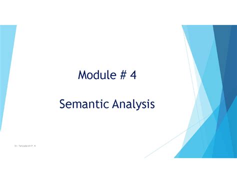 NLP-Chapter # 4 PPT - Nlp chp 4 - Module # 4 Semantic Analysis Lexical ...