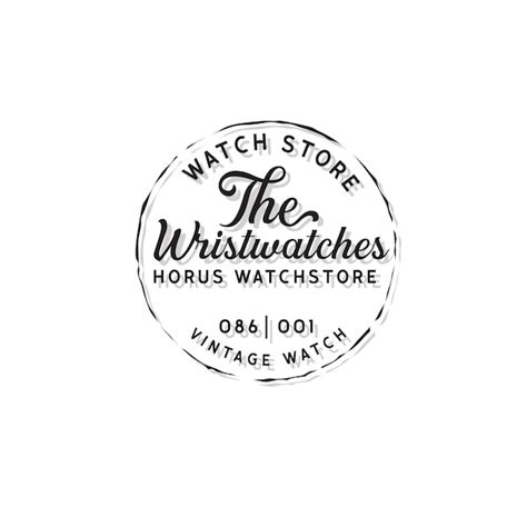 Vintage watch logo design illustration for watch companycombine classic ...