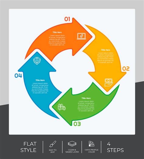 Presentatie zakelijke optie infographic met vlakke stijl en kleurrijk ...