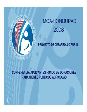 Fillable Online mcahonduras IMPLEMENTACION EN HONDURAS DE LA LEY DE ...